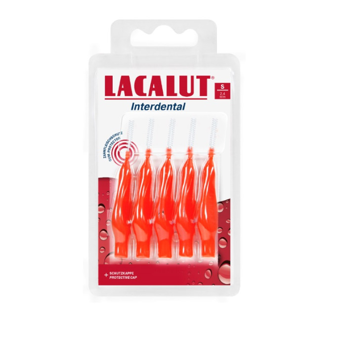 Lacalut Interdental fogköztisztító kefe védőkupakkal S (Ø 2,4 mm)