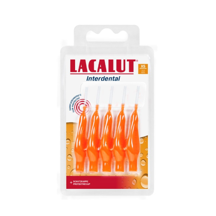 Lacalut Interdental fogköztisztító kefe védőkupakkal XS (Ø 2,0 mm)