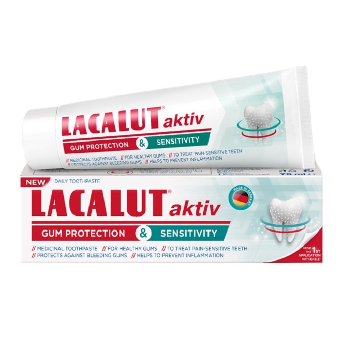 Lacalut aktiv gum protection & sensitivity fogkrém 75 ml