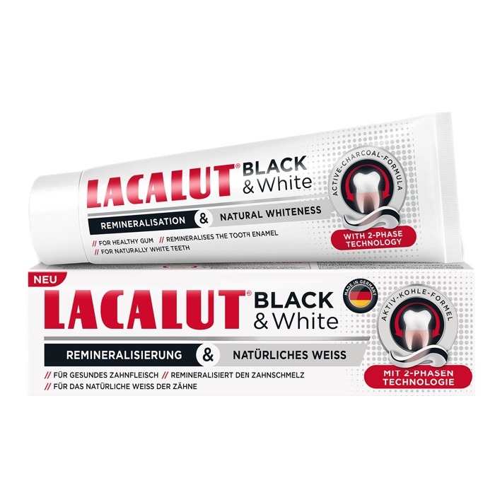 Lacalut Black&White fogkrém 75 ml