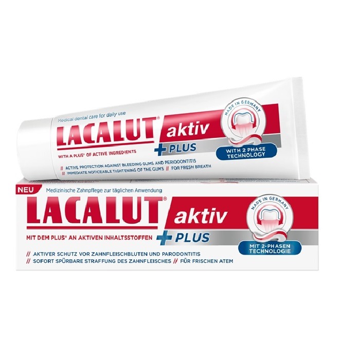 Lacalut aktiv PLUS fogkrém 75 ml