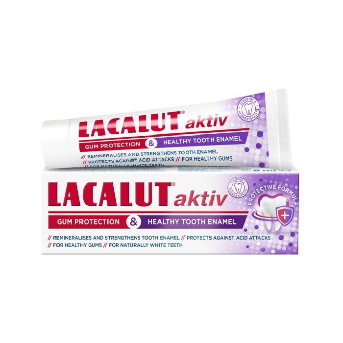 Lacalut aktiv fogkrém a fogíny & fogzománc védelmére 75 ml